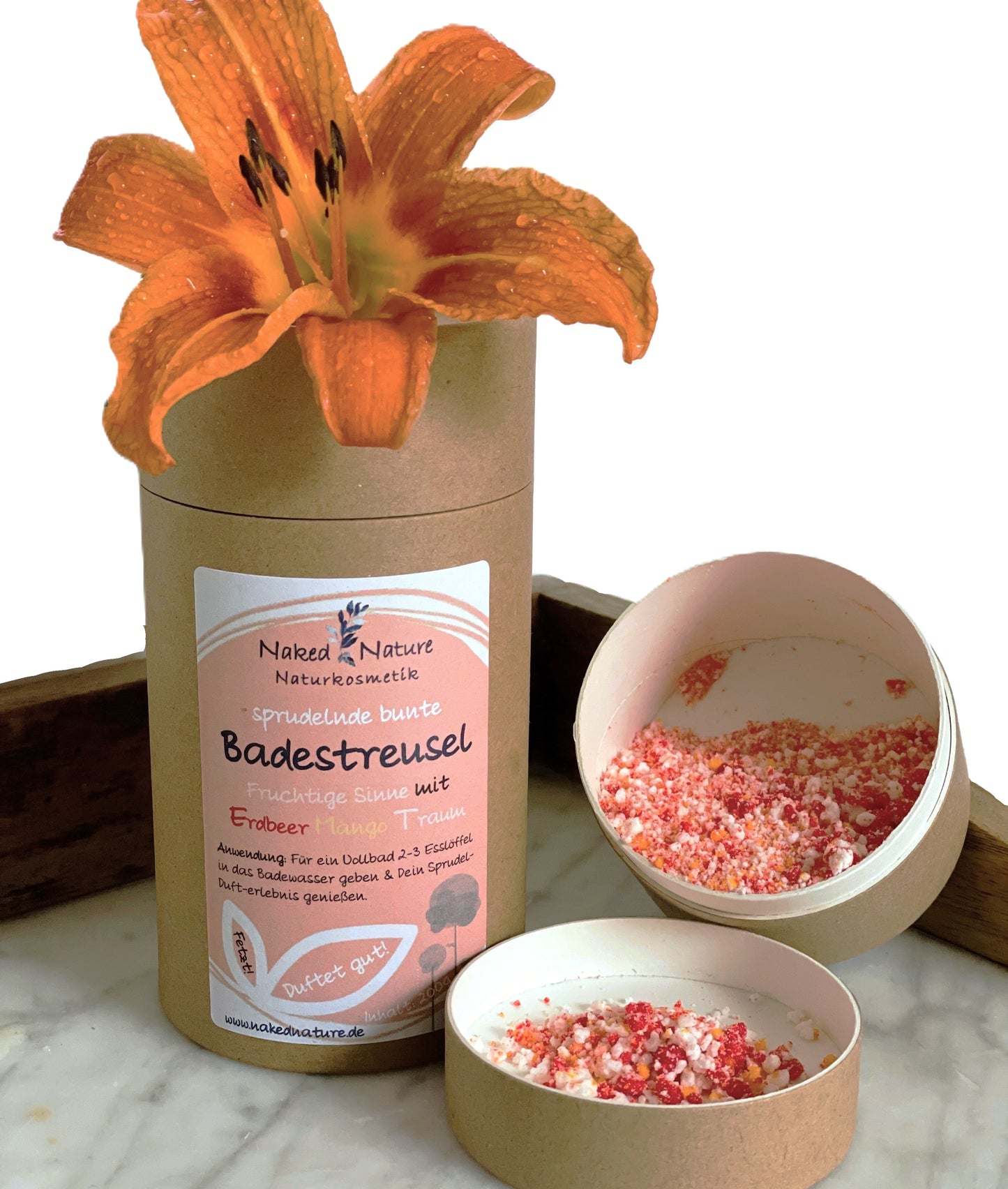 Colorful bath sprinkles, bath additive various varieties 200g (approx. 6-7 baths)