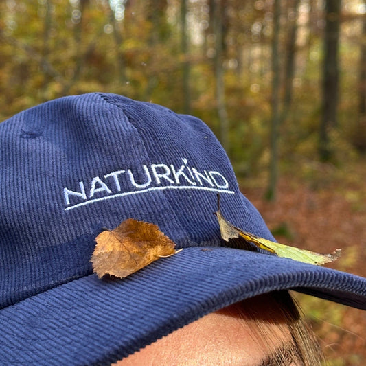 Naturkind Cord Basecap blau