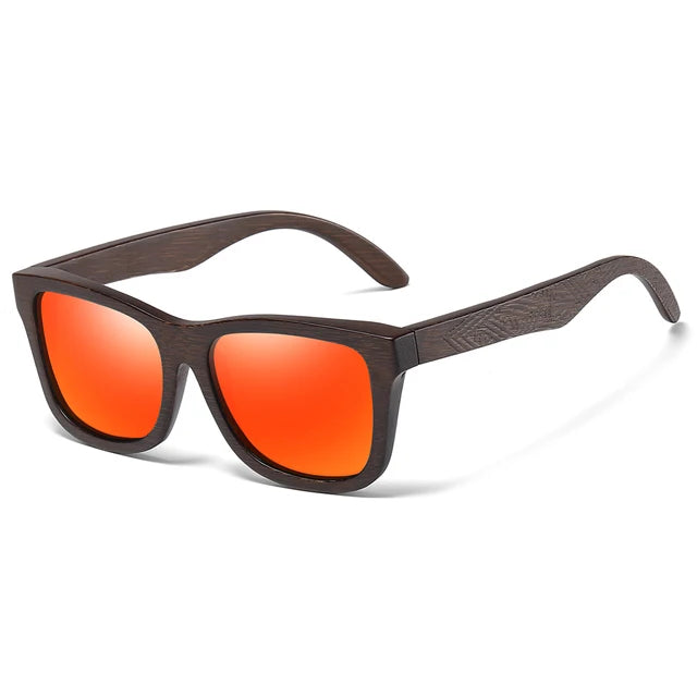 Lunettes de soleil rétro en bambou