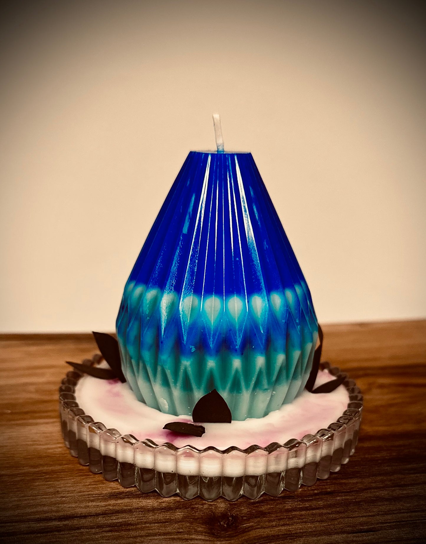 Dekorierte blau