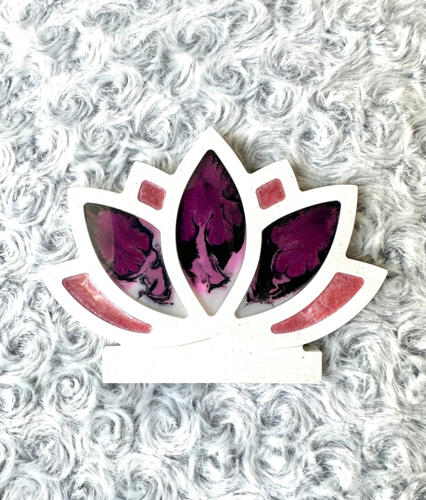 Lotusblüte Epoxidharz Kunst