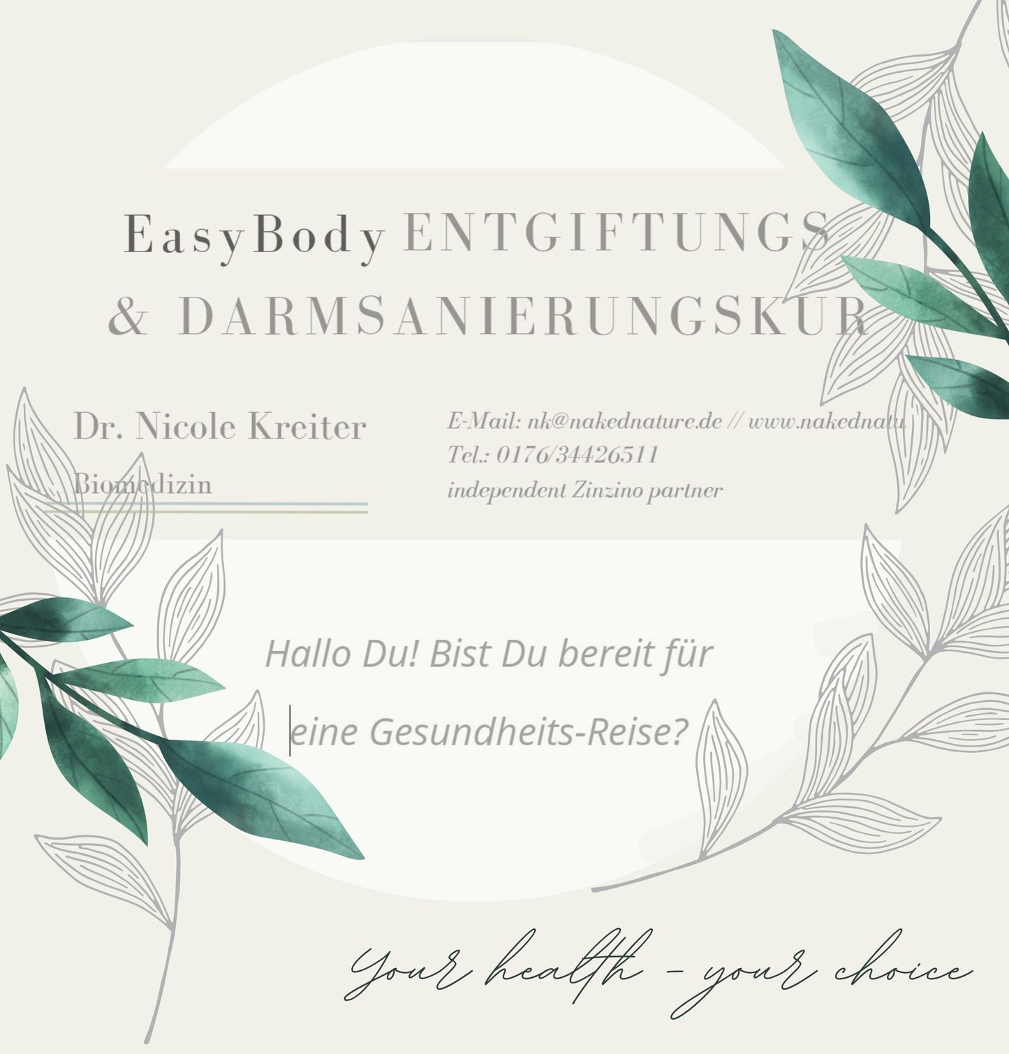 EssyBody detoxification treatment with intestinal cleansing