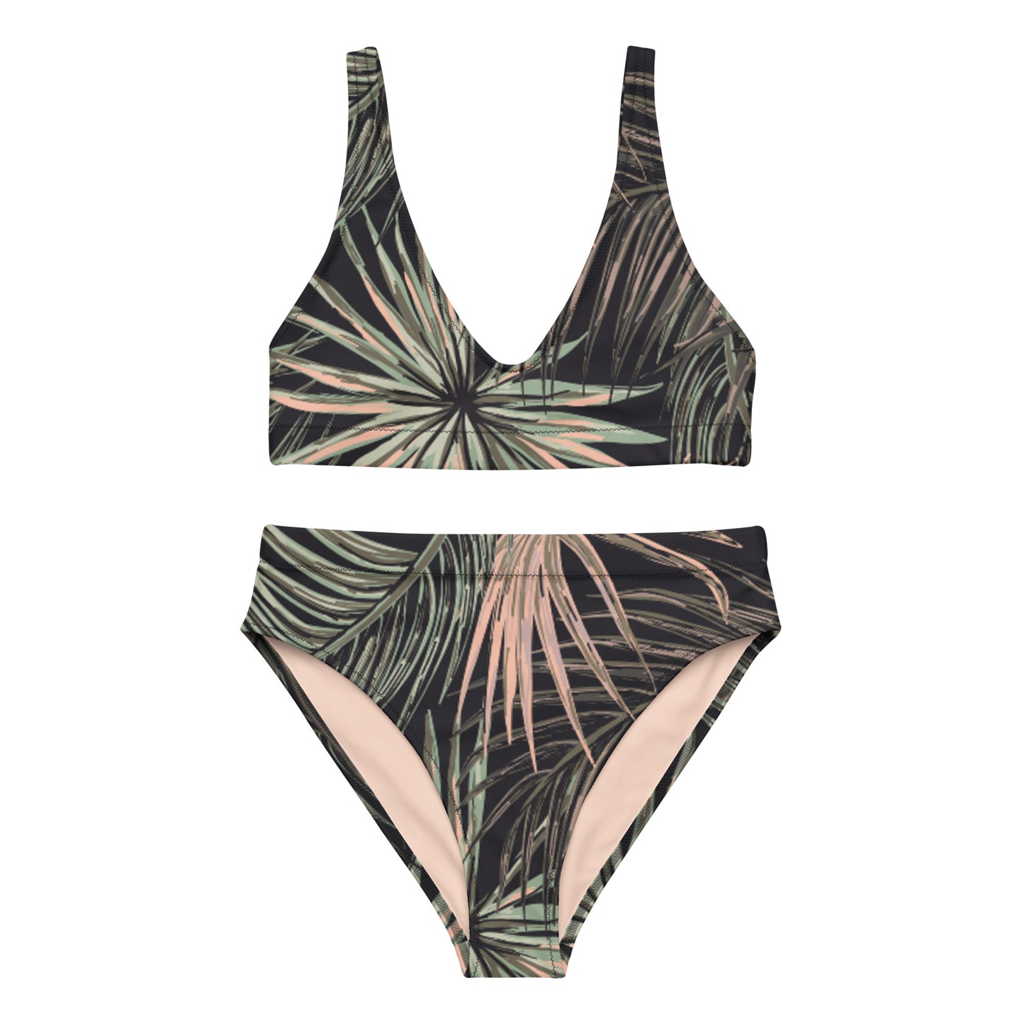 NATURKIND Allover Recycling Bikini, Black Beauty