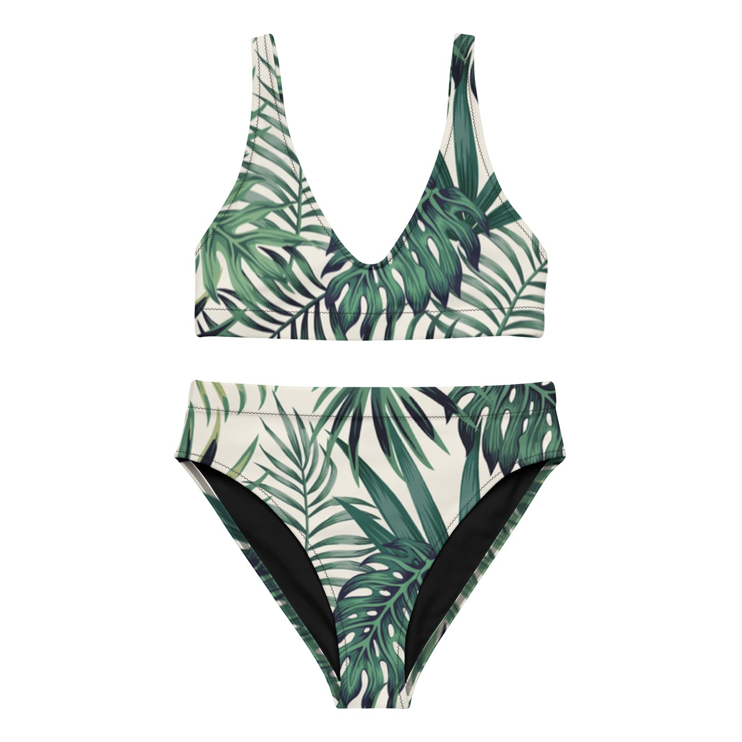 NaturLoVer Allover Recycling Bikini, Green Fern