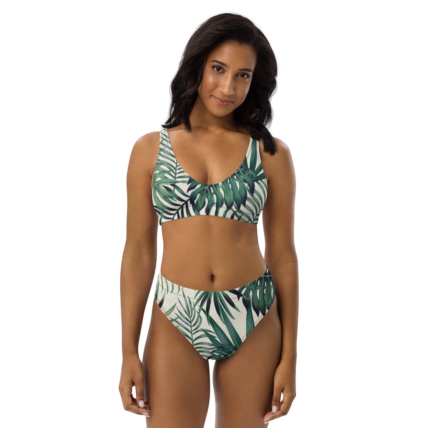 NaturLoVer Allover Recycling Bikini, Green Fern