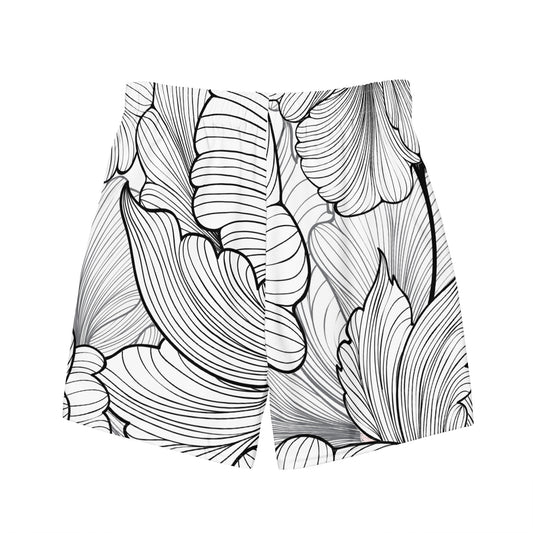 Naturlover Recycling Badehose Schwimmshorts Black & White Rückseite