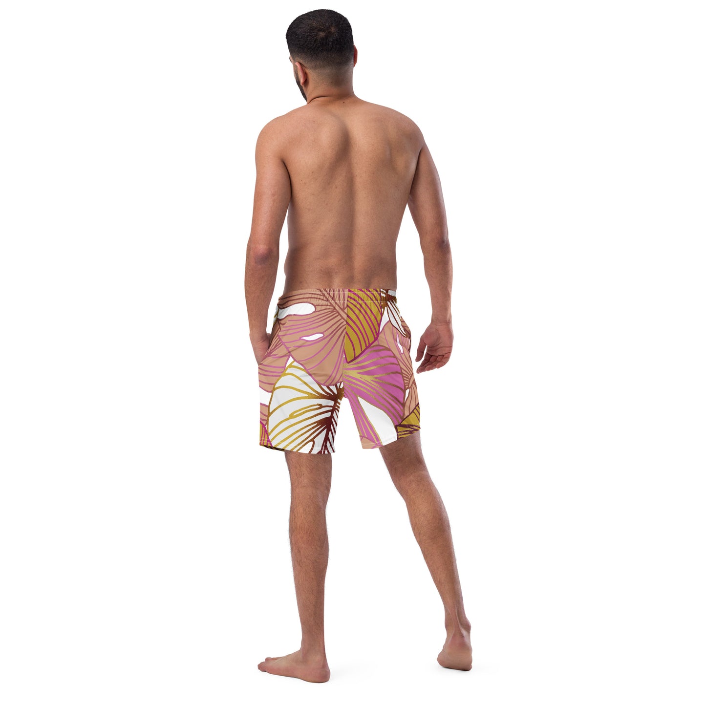 Naturlover Recycling Badehose Schwimmshorts Bunte Blätter Fancy Leaves