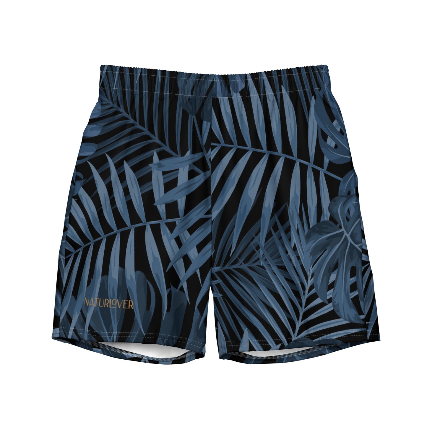 Naturlover Recycling Badehose Schwimmshorts Blue Palm Tree