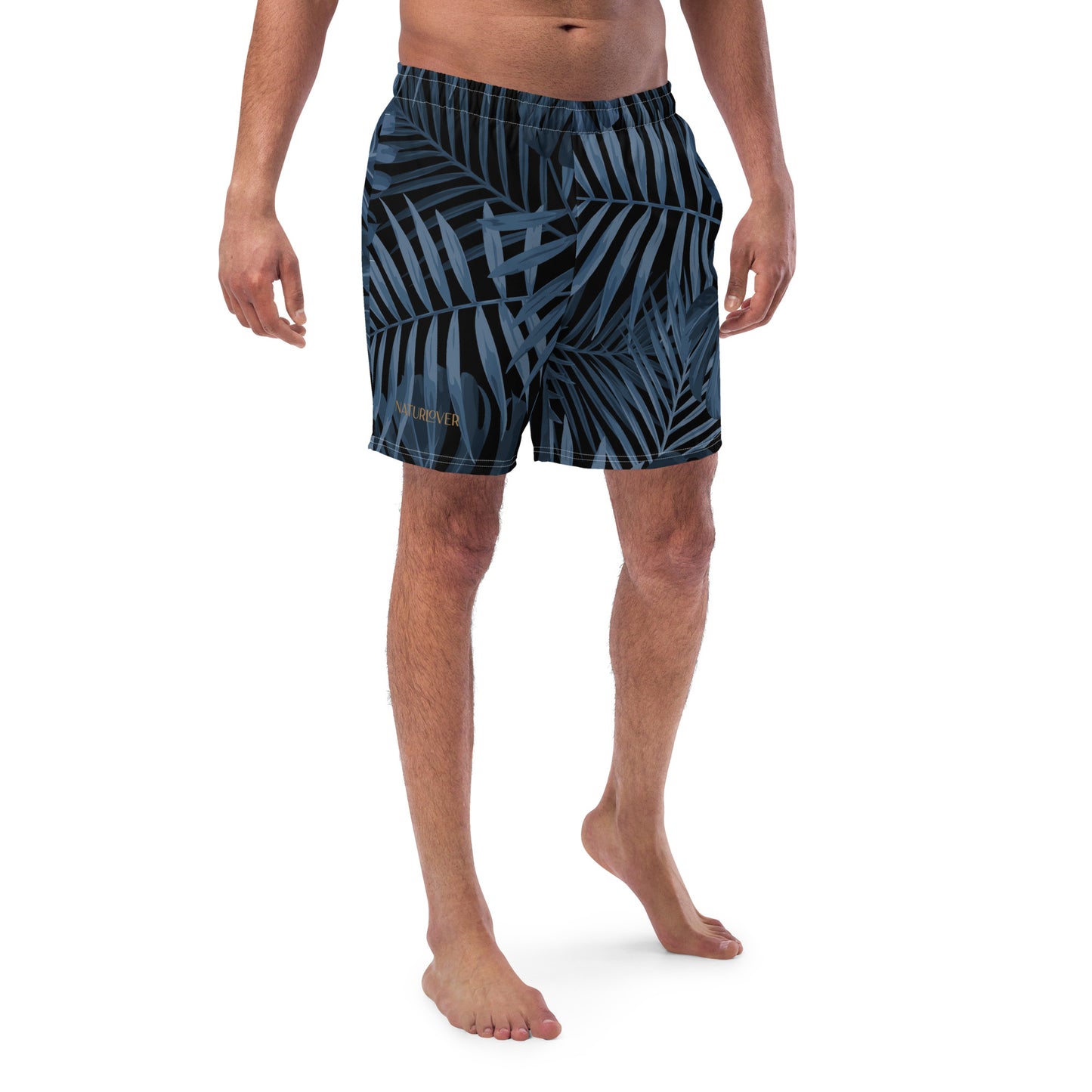Eco Naturlover Recycling Badehose Schwimmshorts Blue Palm Tree