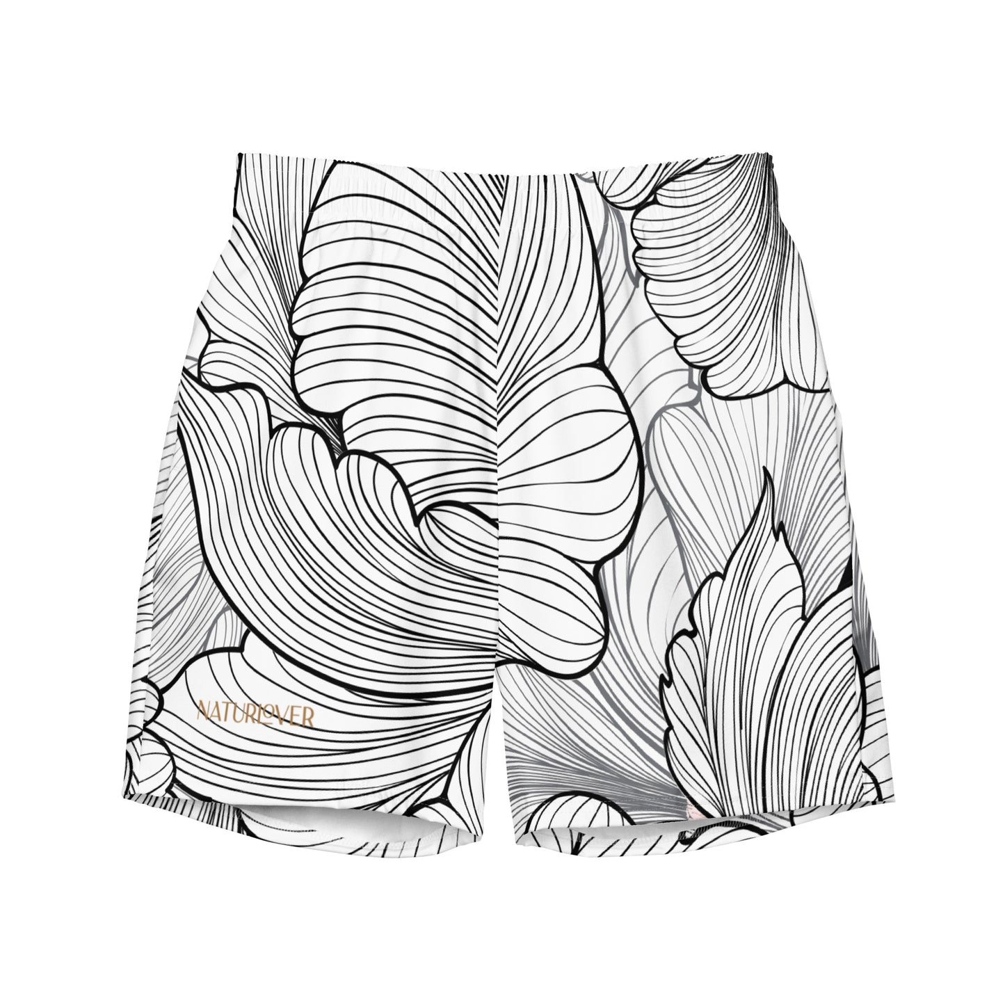 Naturlover Recycling Badehose Schwimmshorts Black & White