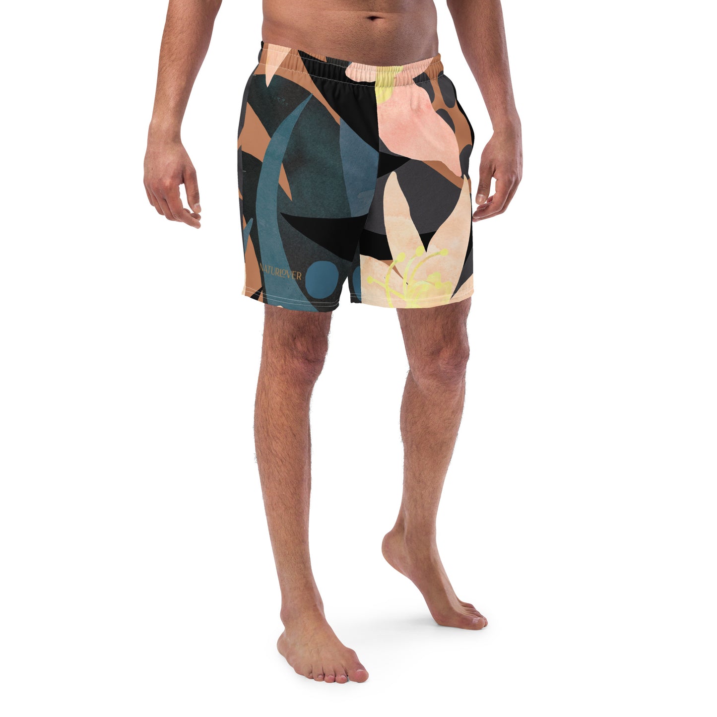 Naturlover Recycling Badehose Schwimmshorts Flower Power bunt