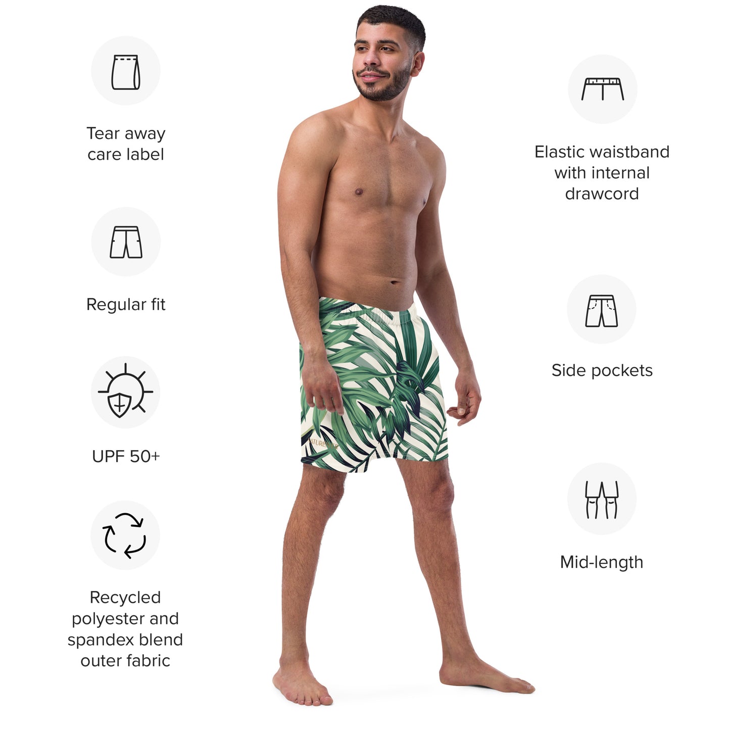 Naturlover Recycling Badehose Green Fern