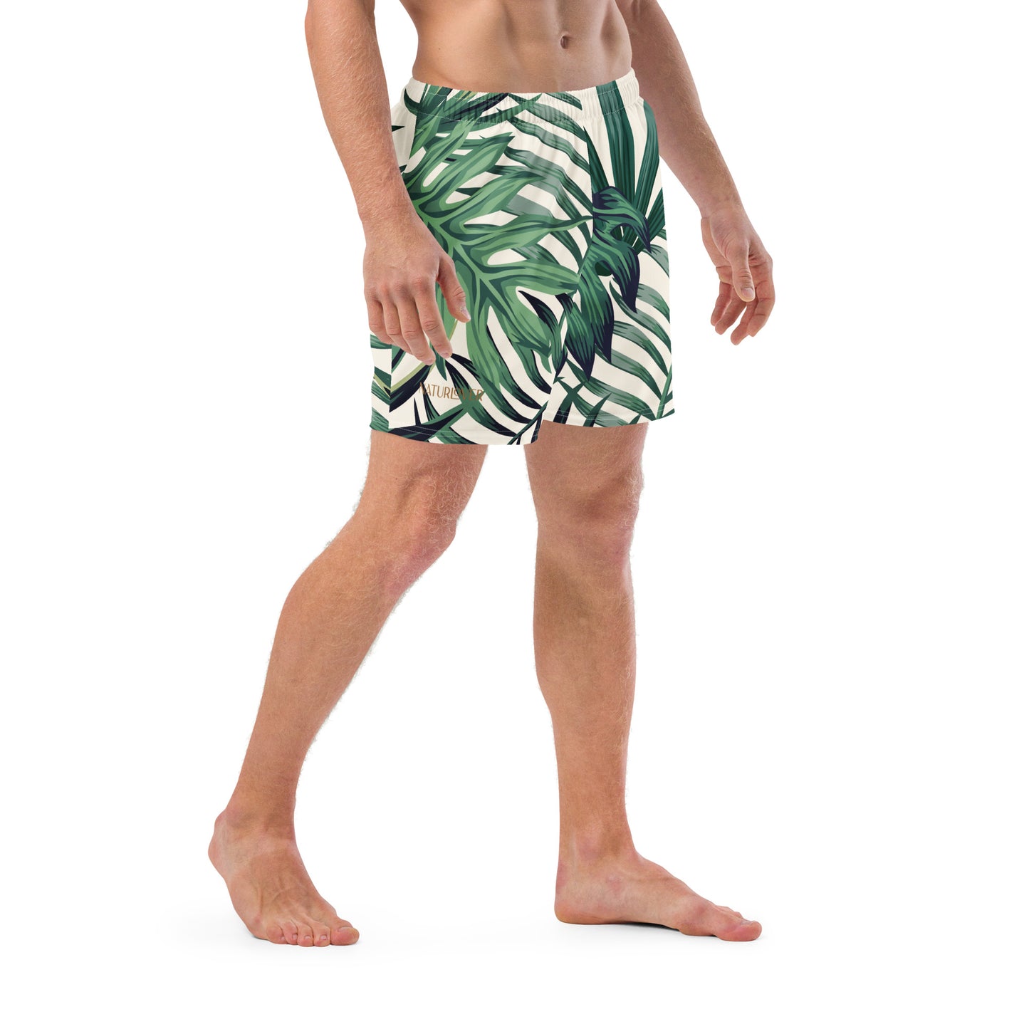 Hochwertige Recycling Badehose Green Fern