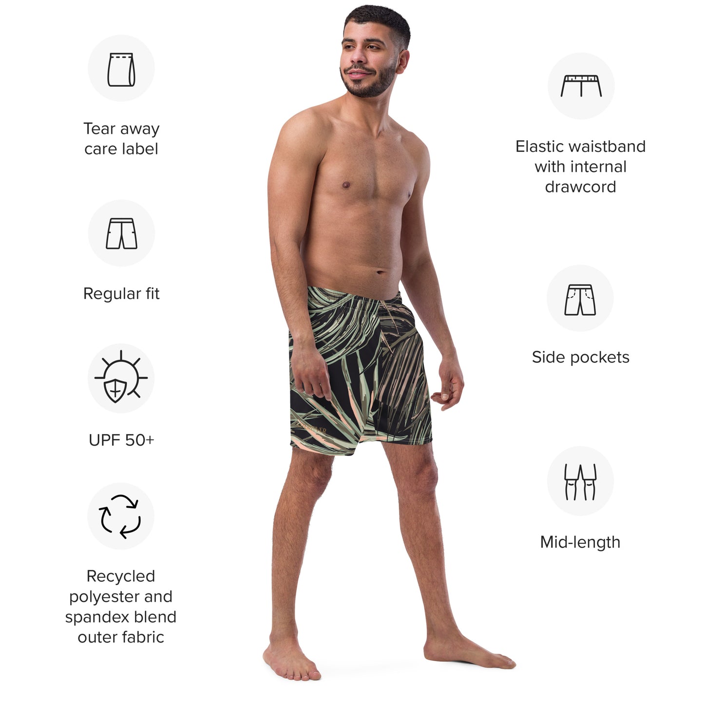 Naturlover Recycling Badehose Schwimmshorts Black Beauty