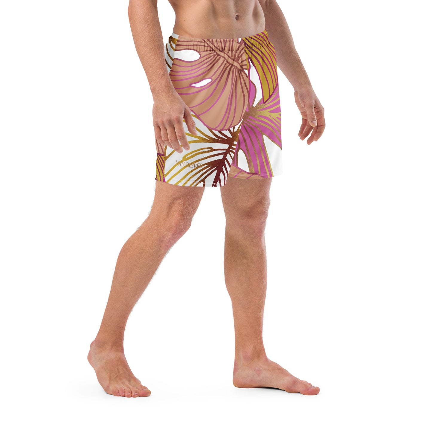 Naturlover Recycling Badehose Schwimmshorts Bunte Blätter Fancy Leaves