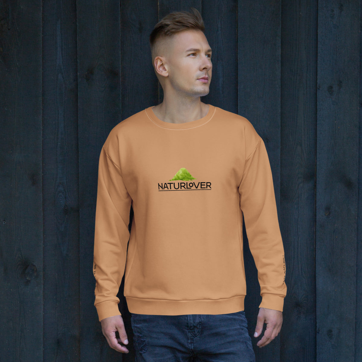 Recycling Pullover pfirsich orange