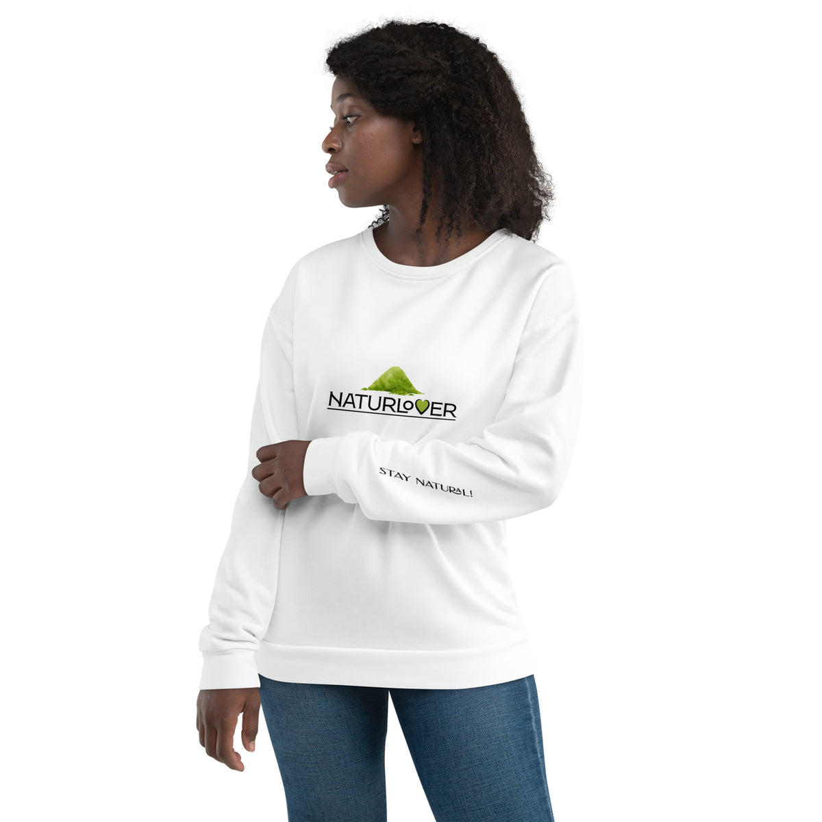Recycling Pullover weiß