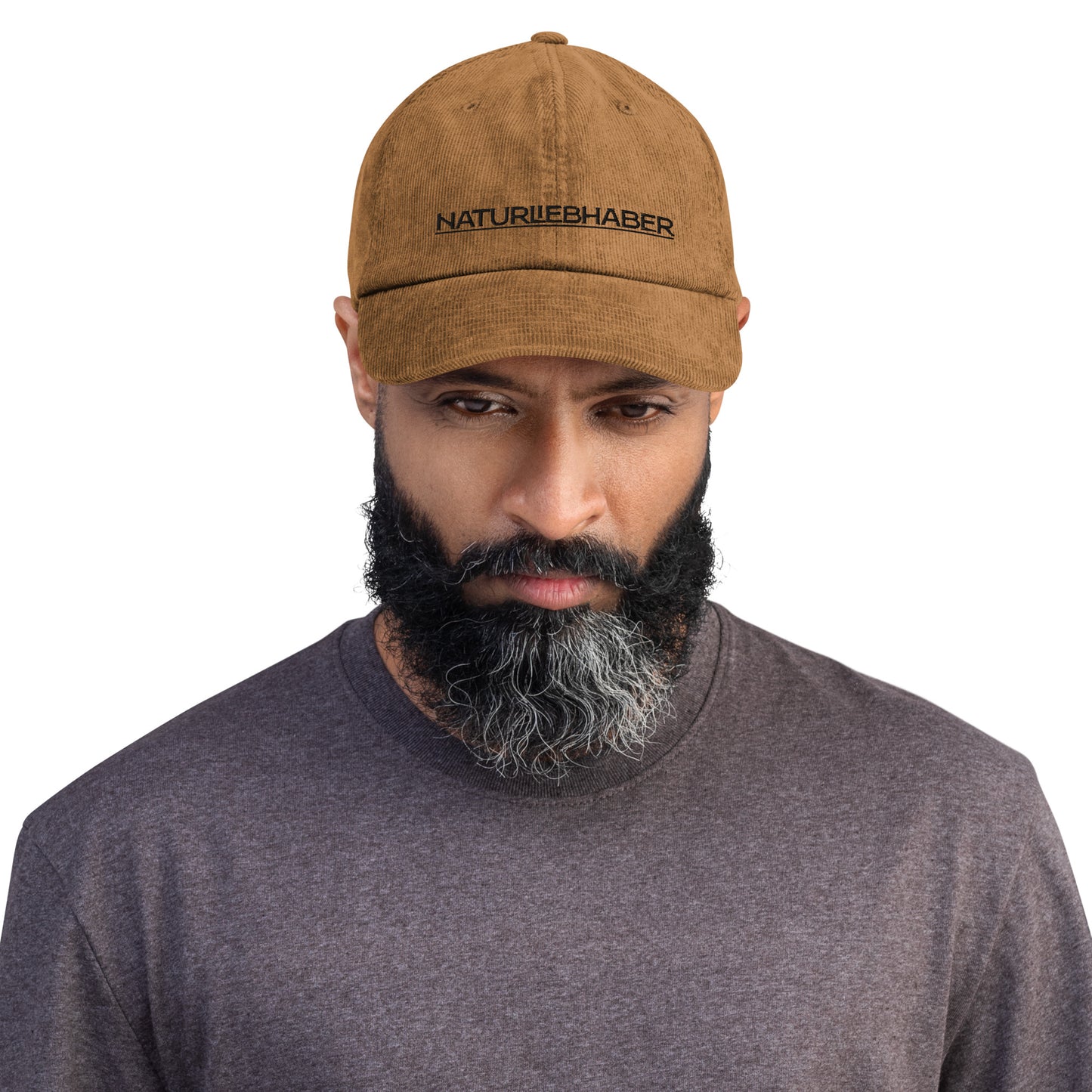 Casquette de baseball en velours côtelé NATURE LOVER'S, camel + olive