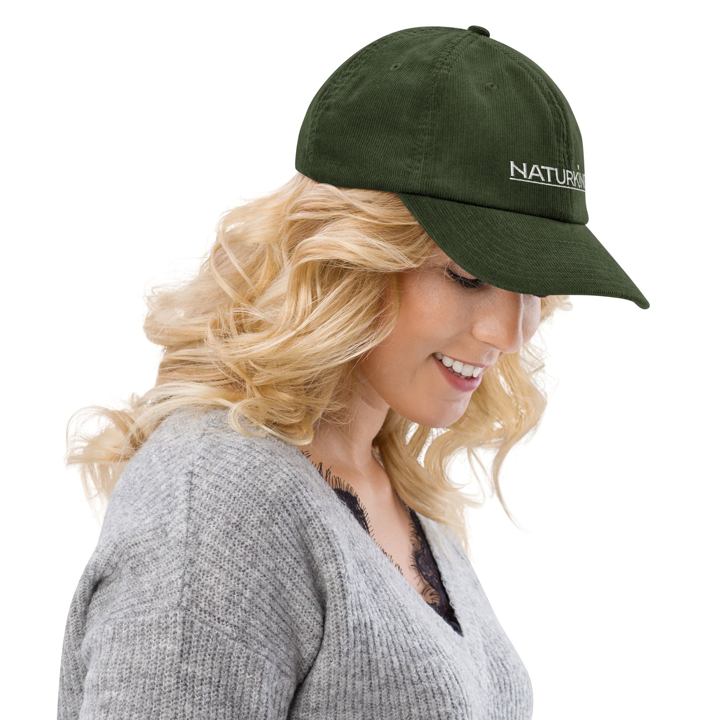 Casquette de baseball en velours côtelé NATURKIND, 4 couleurs