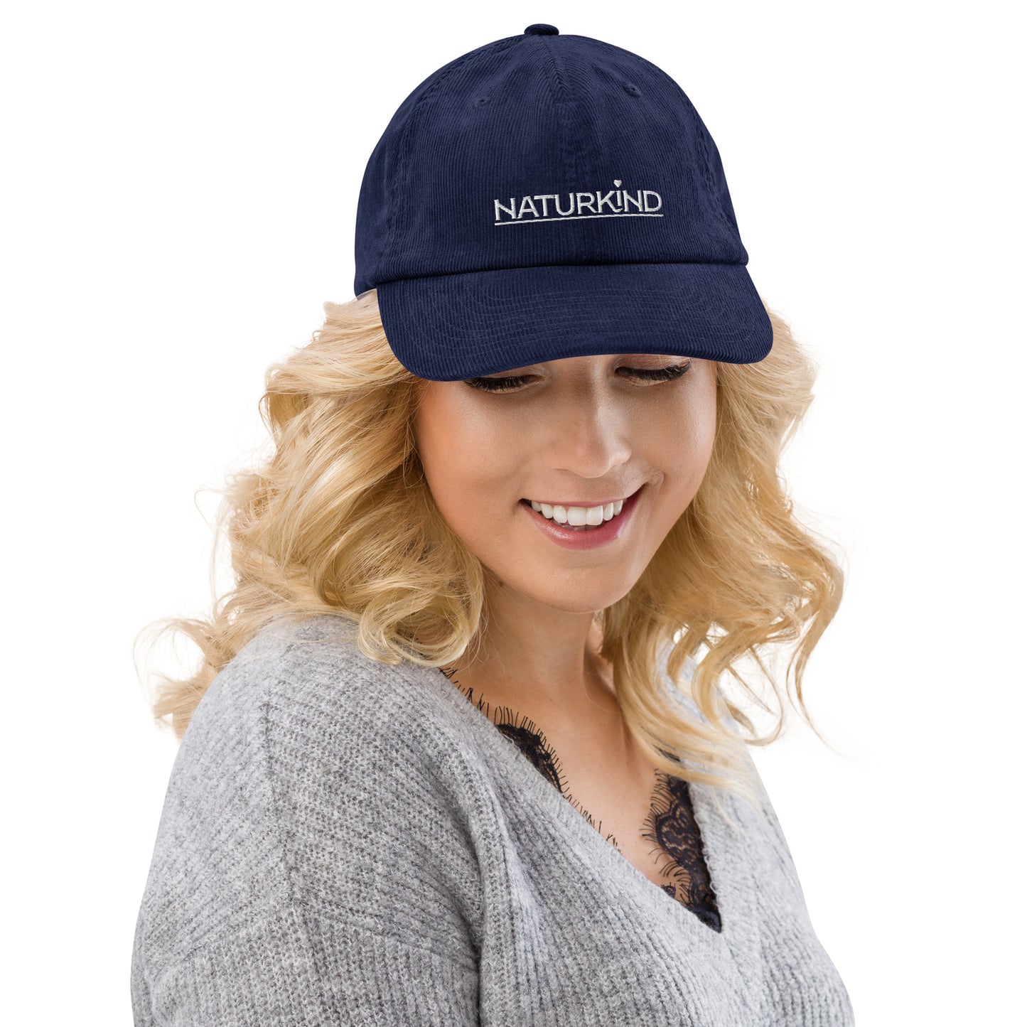 Casquette de baseball en velours côtelé NATURKIND, 4 couleurs