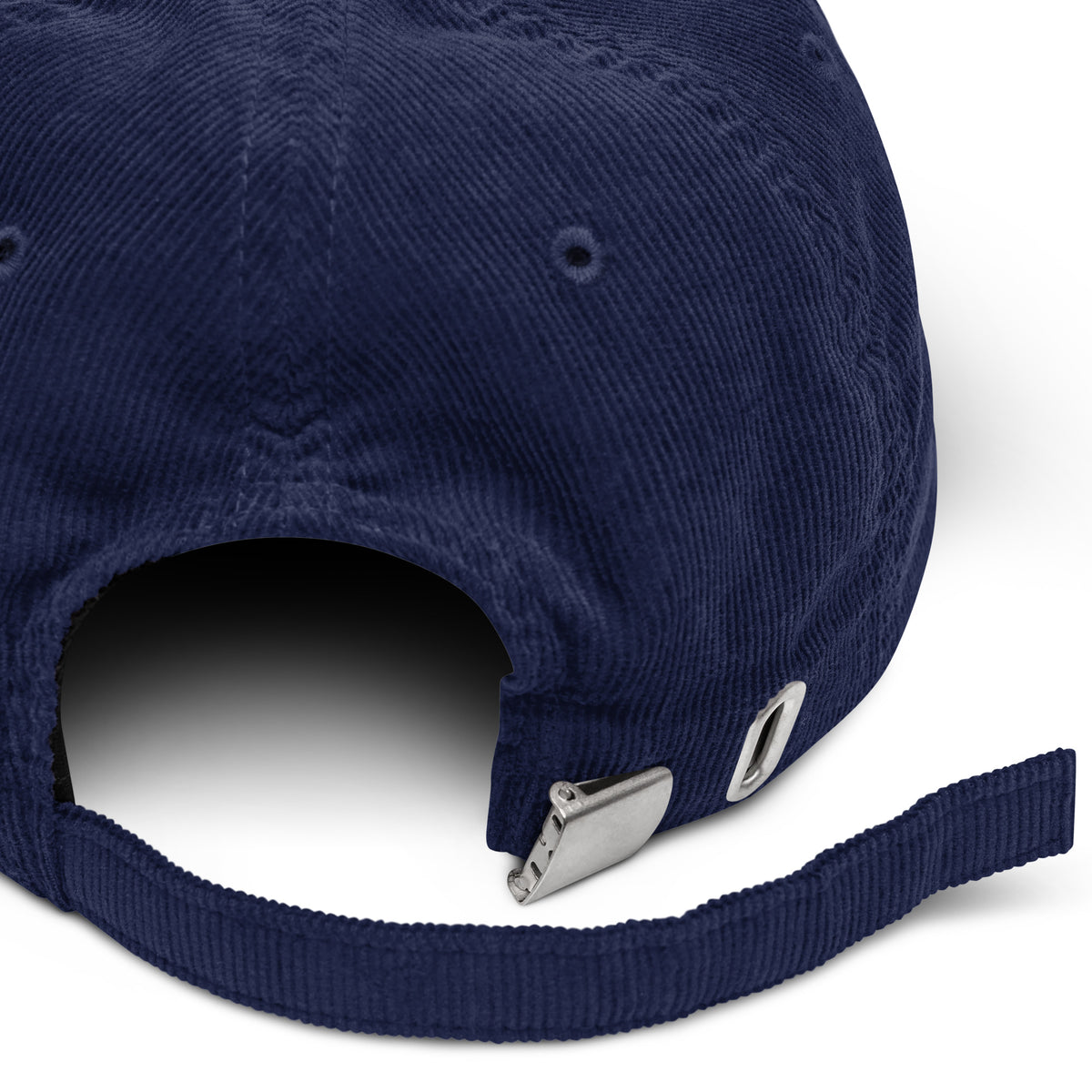 Baumwoll Cord basecap blau