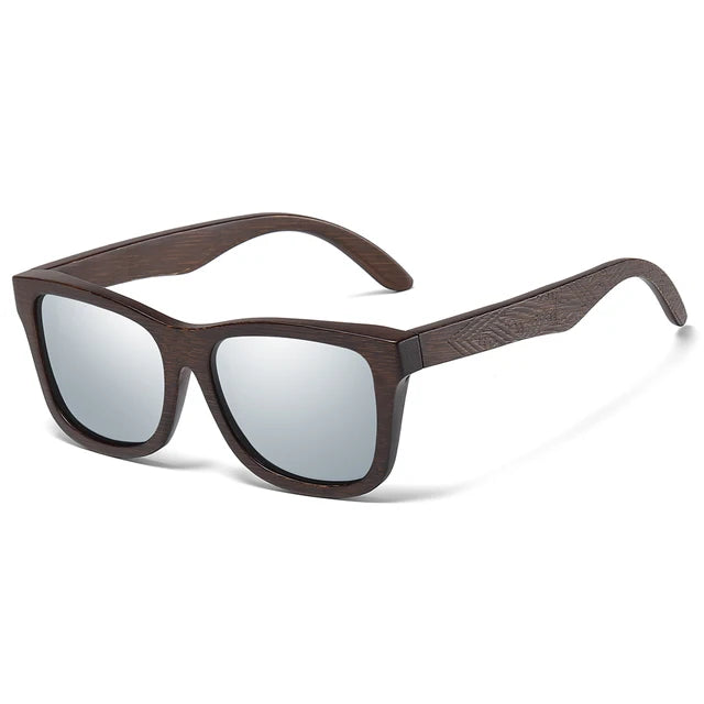 Lunettes de soleil rétro en bambou