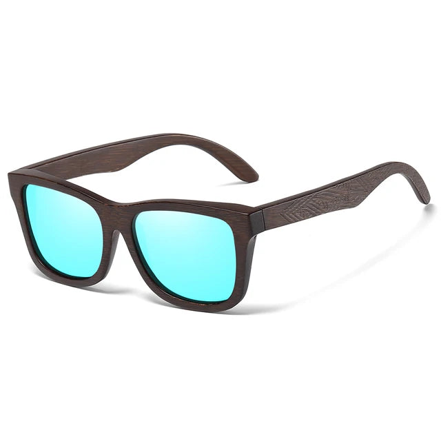 Lunettes de soleil rétro en bambou