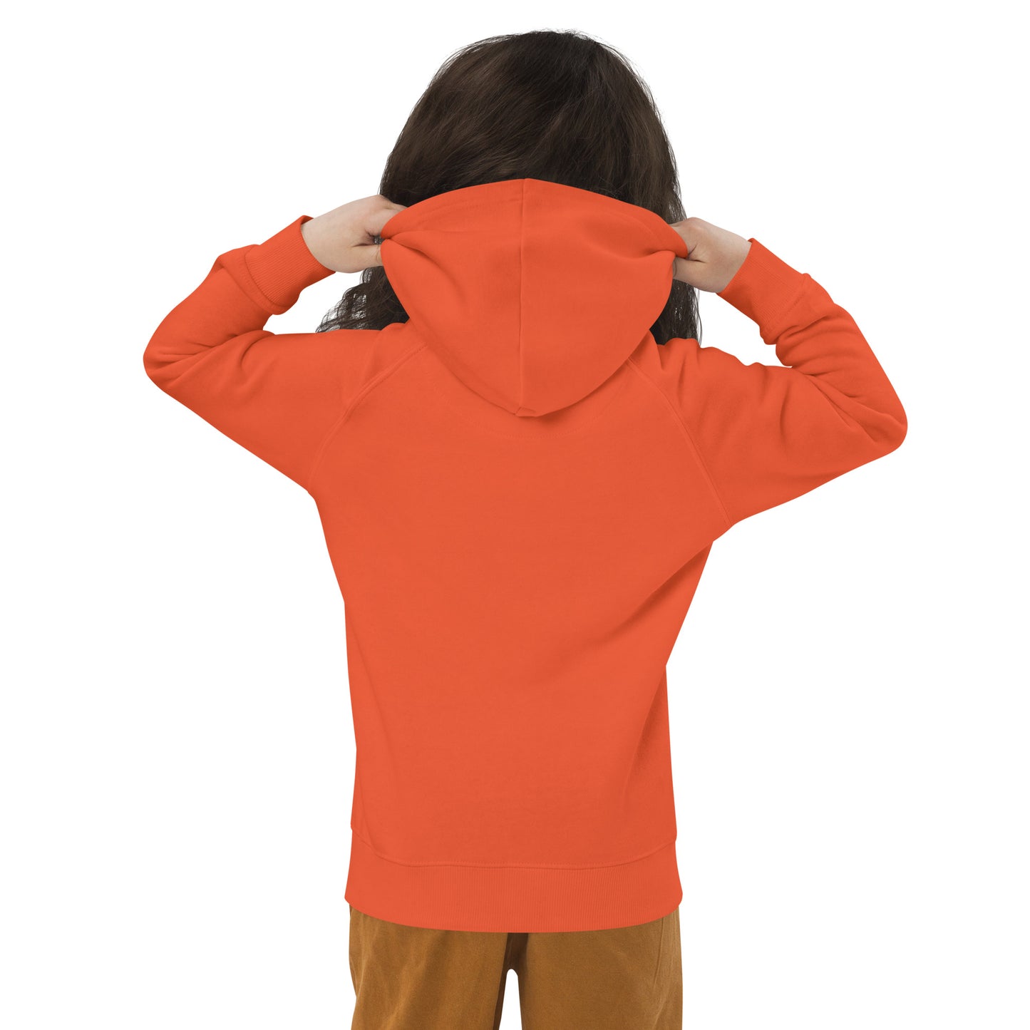 NATURKIND Eco Kapuzenpullover Kids, schwarz + navy + fancy orange