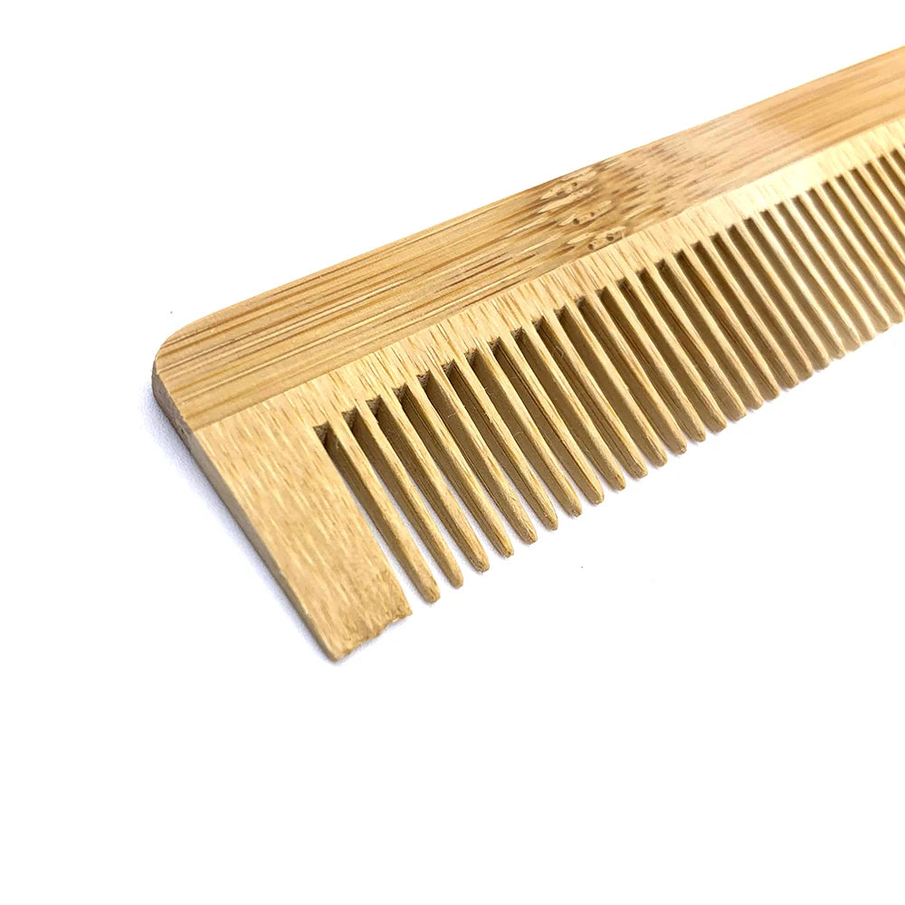 Peigne en bambou naturel, 2 pièces