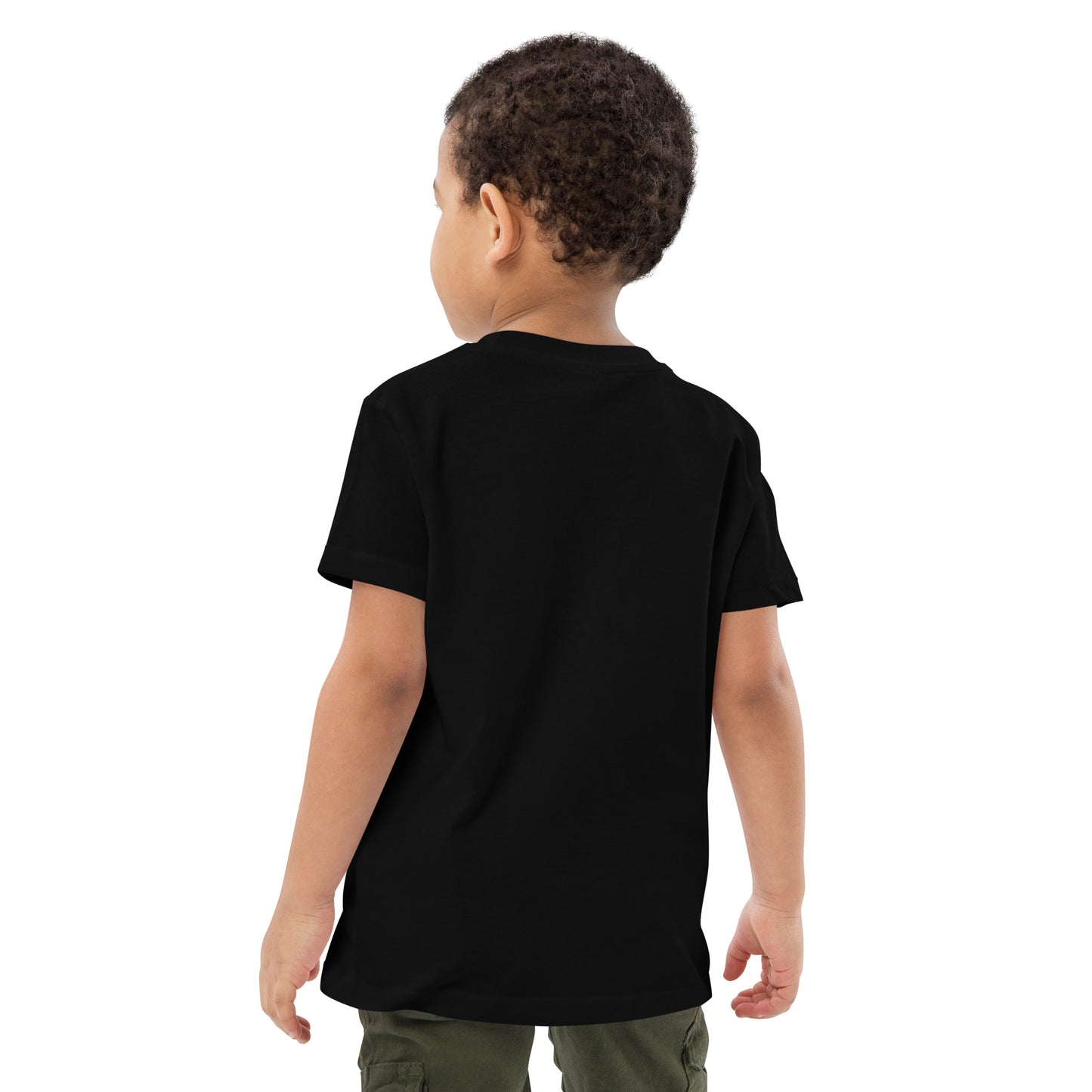 NATURKIND Eco Cotton T-Shirt Chameleon for children, black & navy