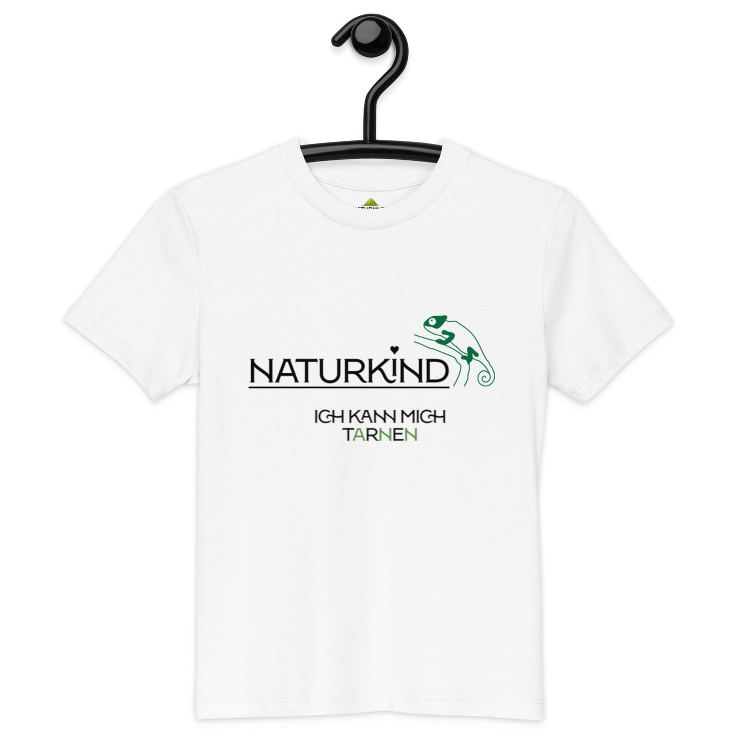 NATURKIND Eco Baumwoll T-Shirt Chamäleon für Kinder, weiß