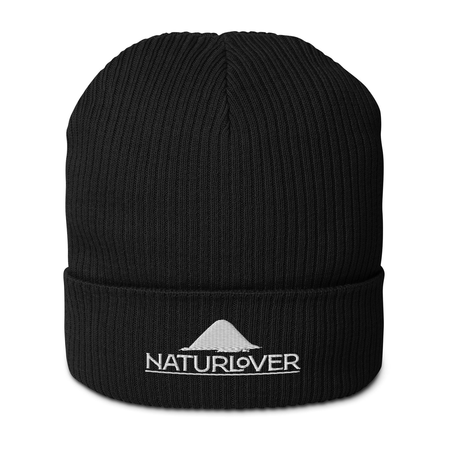 Bonnet/chapeau bio NaturLoVer avec broderie blanche