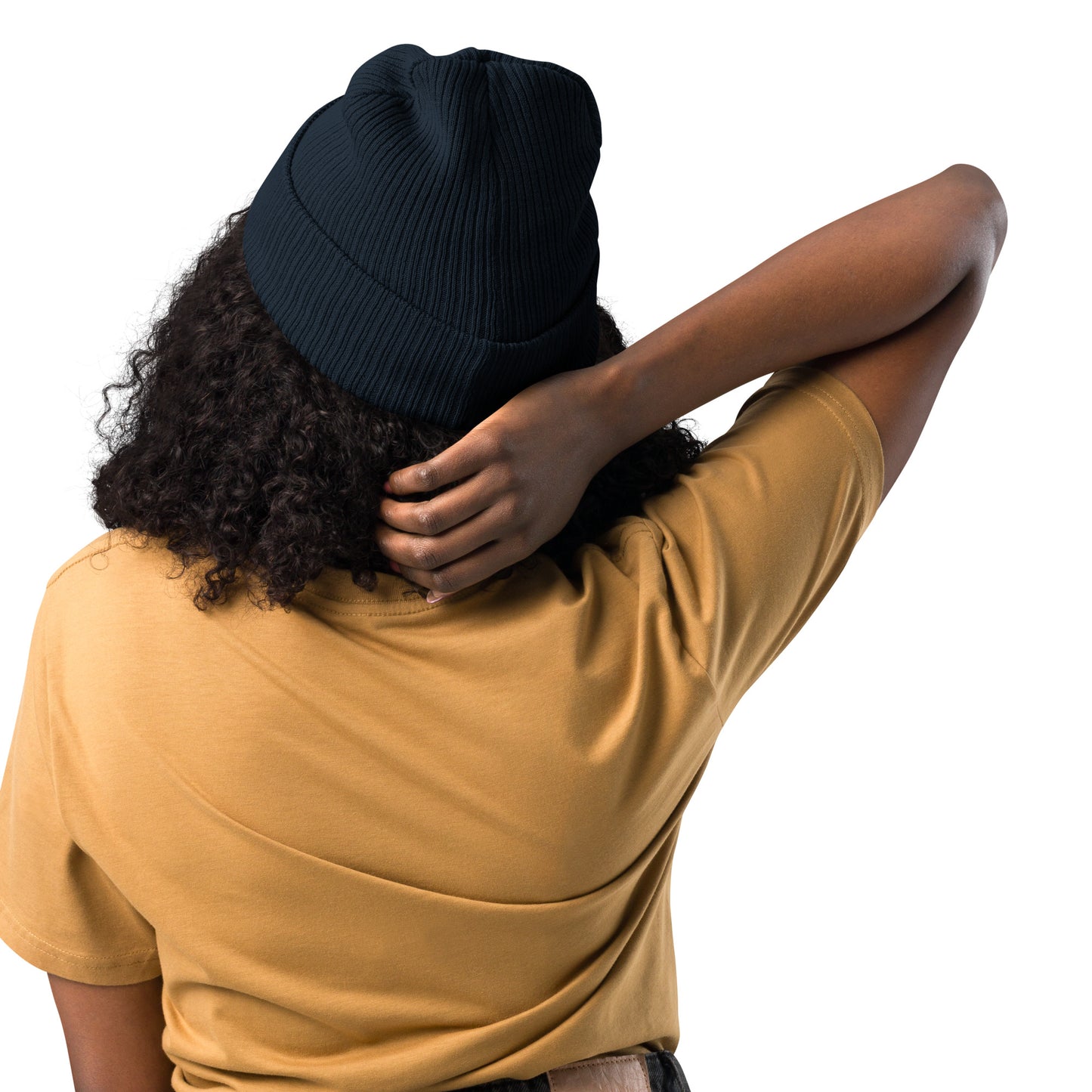 Bonnet/chapeau bio NaturLoVer avec broderie blanche