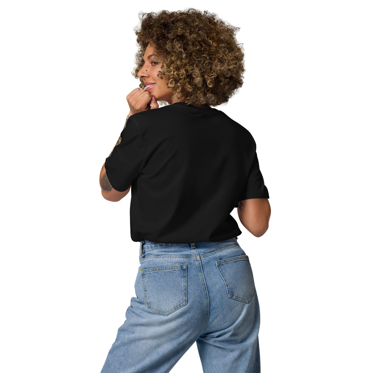 Bio Baumwoll shirt Herz schwarz