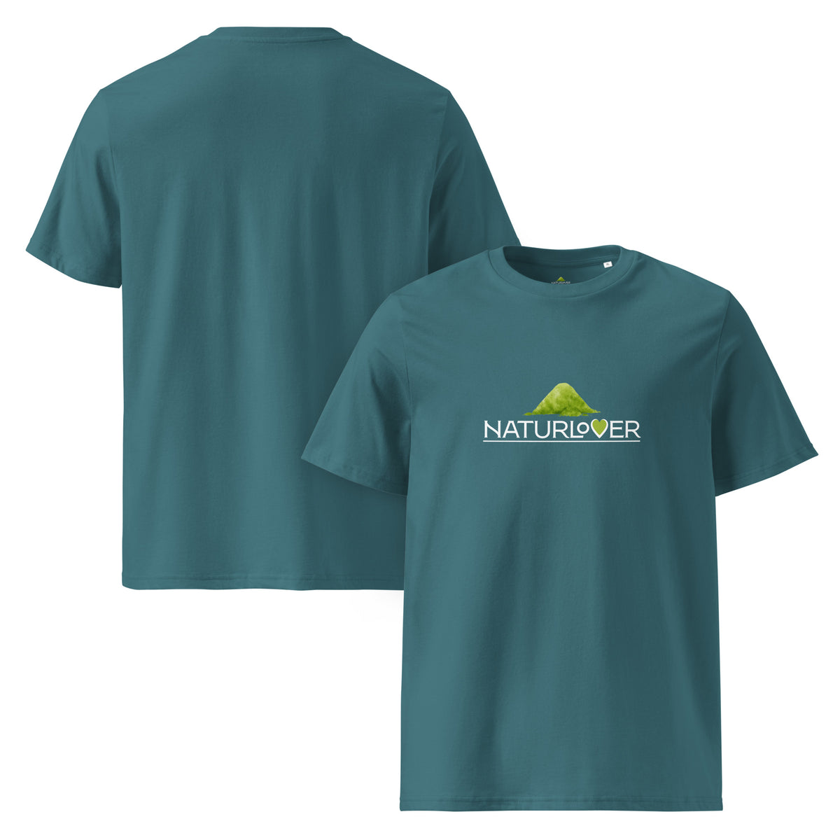 Bio Baumwoll shirt Herz petrol