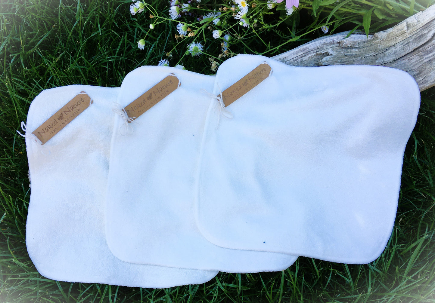 3er Set Waschtuch auch Baumwolle und Bambusfaser