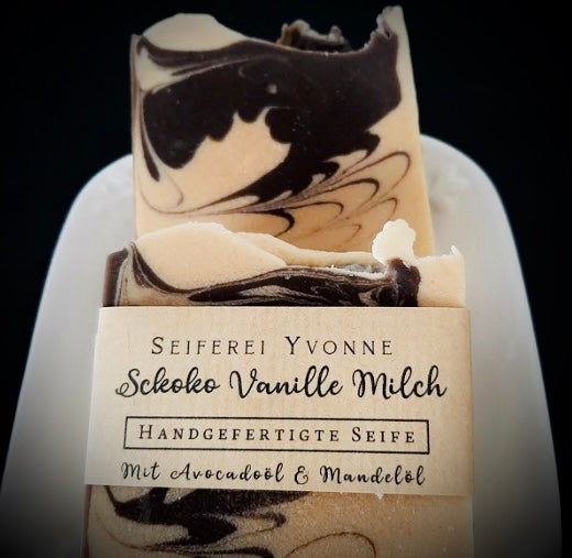 Schoko-Vanille-Milch, handgesiedete Seife*