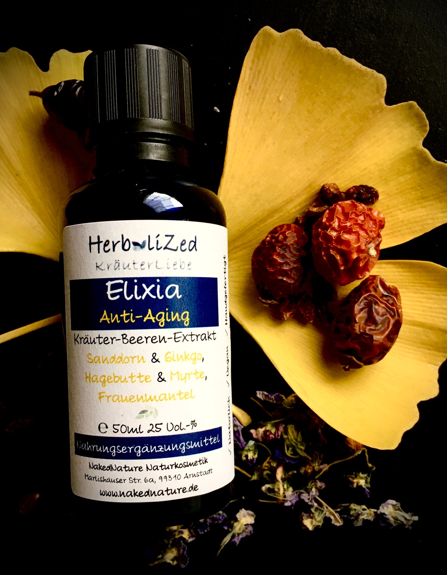 Herbalized Elixia Anti-Aging, Kräuterextrakt, 50ml