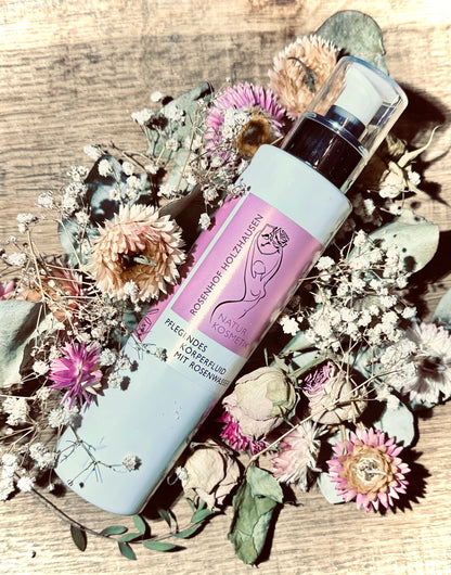 Rosenschönes Körperfluid mit Thüringer Rosenwasser