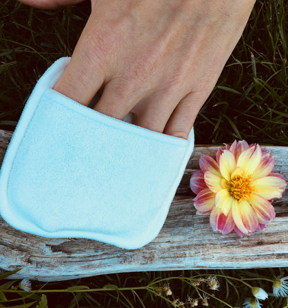 Tampon de nettoyage avec poche pour les doigts