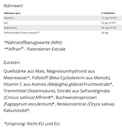 Safran und Magnesium 