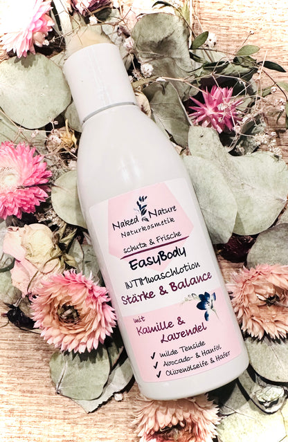 NakedNature Intimwaschlotion mit Kamille und Lavendel 