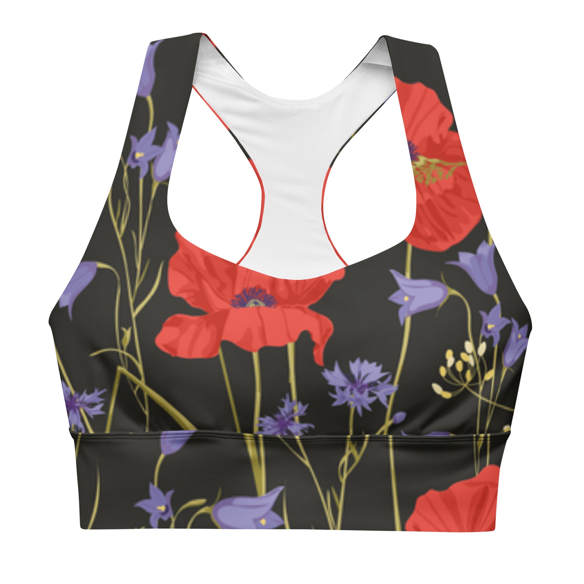 Recycling Sport Bustier Klatschmohn