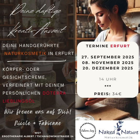 Auszeit in Erfurt mit Naturkosmetik Workshop
