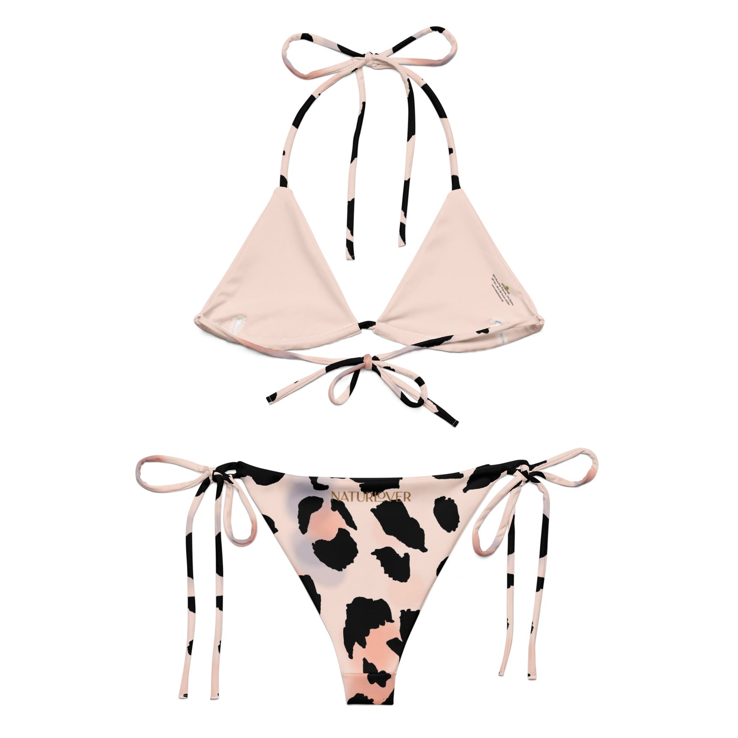 Bikini rosa Leo Triangle Neckholder