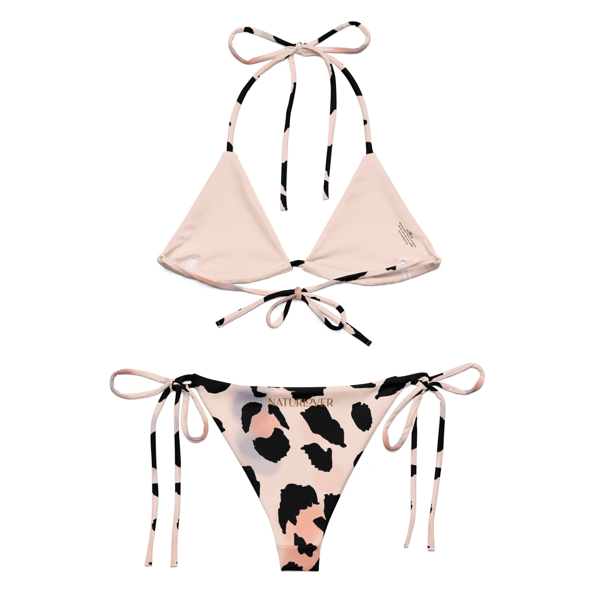 Bikini rosa Leo Triangle Neckholder