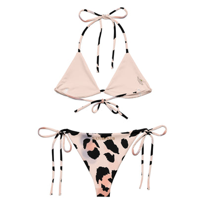 Bikini rosa Leo Triangle Neckholder