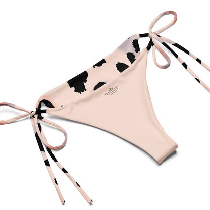 Schnürbikini Höschen rosa leo Muster Leopard