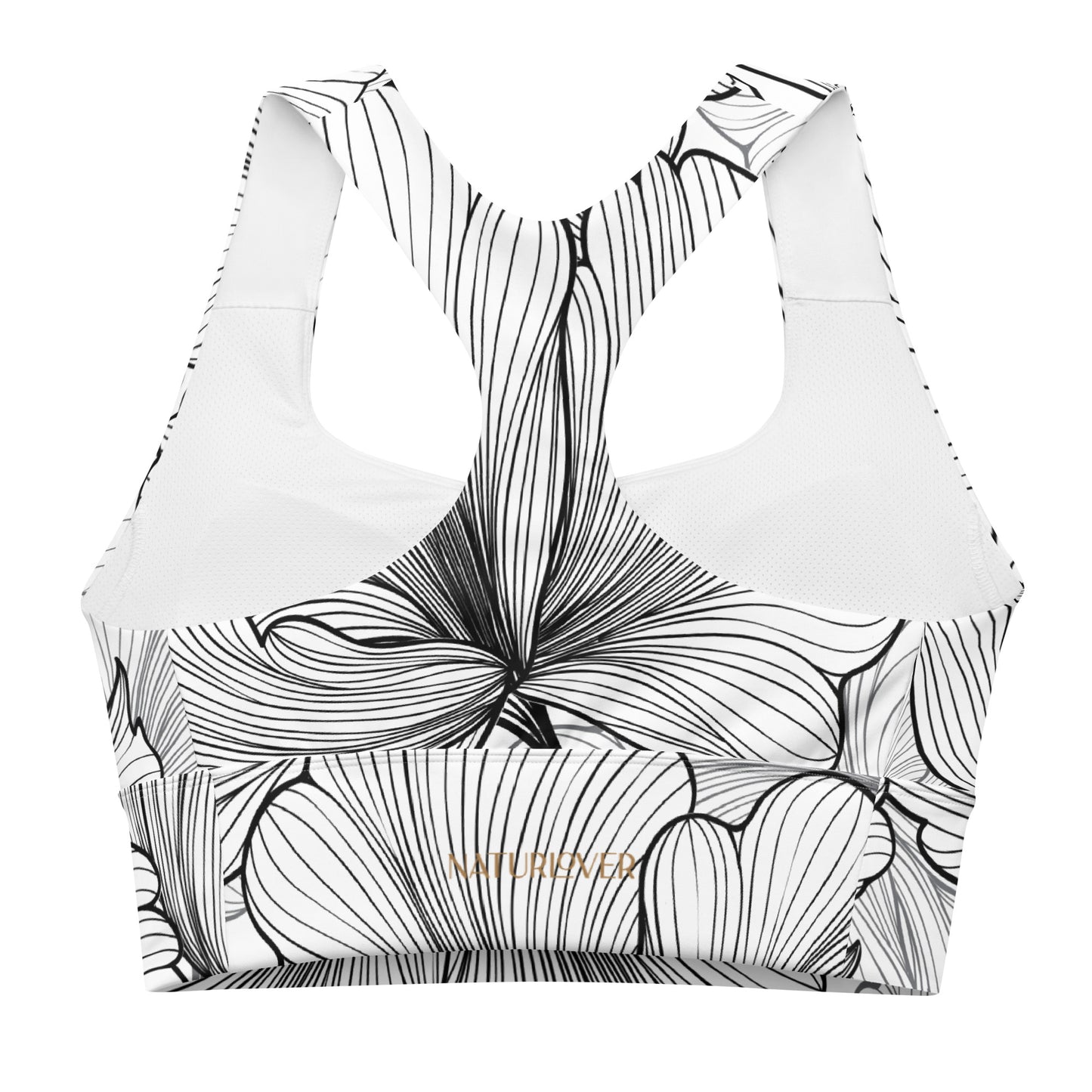 Racerback Top Bustier weiß schwarz nachhaltig