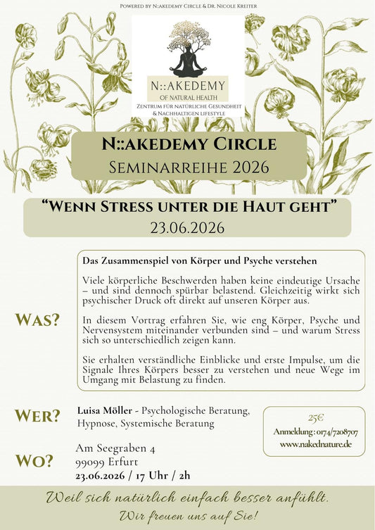 Wenn Stress unter die Haut geht Seminar Erfurt 